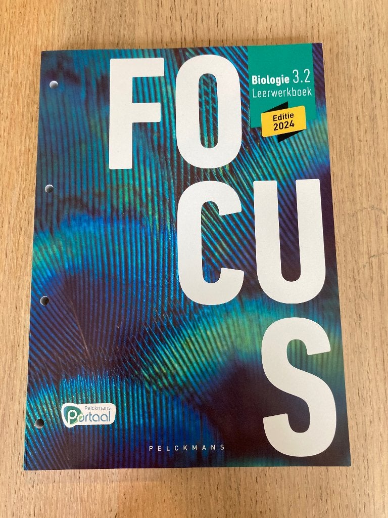 Focus Biologie 3.2 Leerwerkboek, Neuf, Biologie, Secondaire, Pelckmans