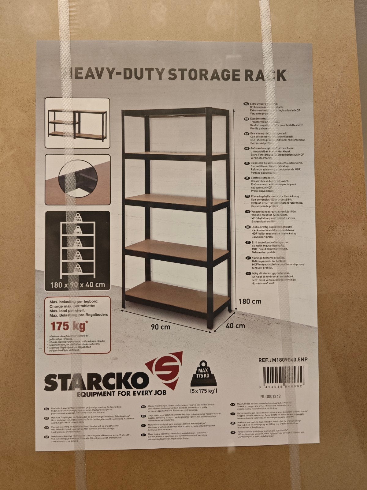 Stevig metalen opbergrek – NIEUW in verpakking, Huis en Inrichting, Ophalen