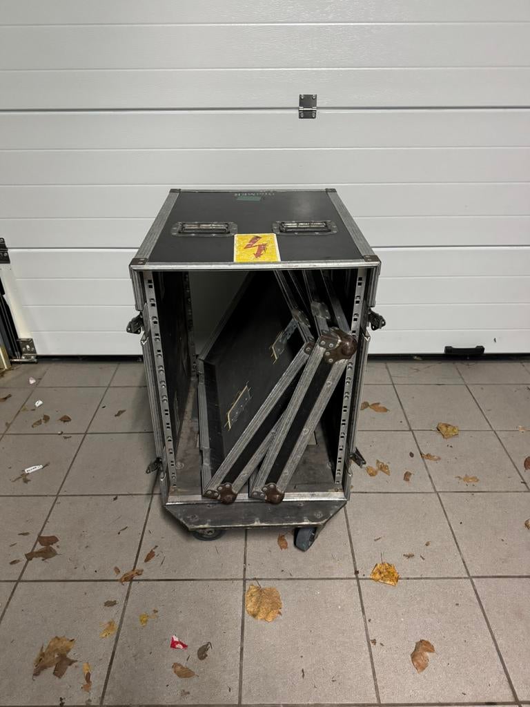Rack flightcase 15 units 19”, Ophalen, Zo goed als nieuw, Flightcase