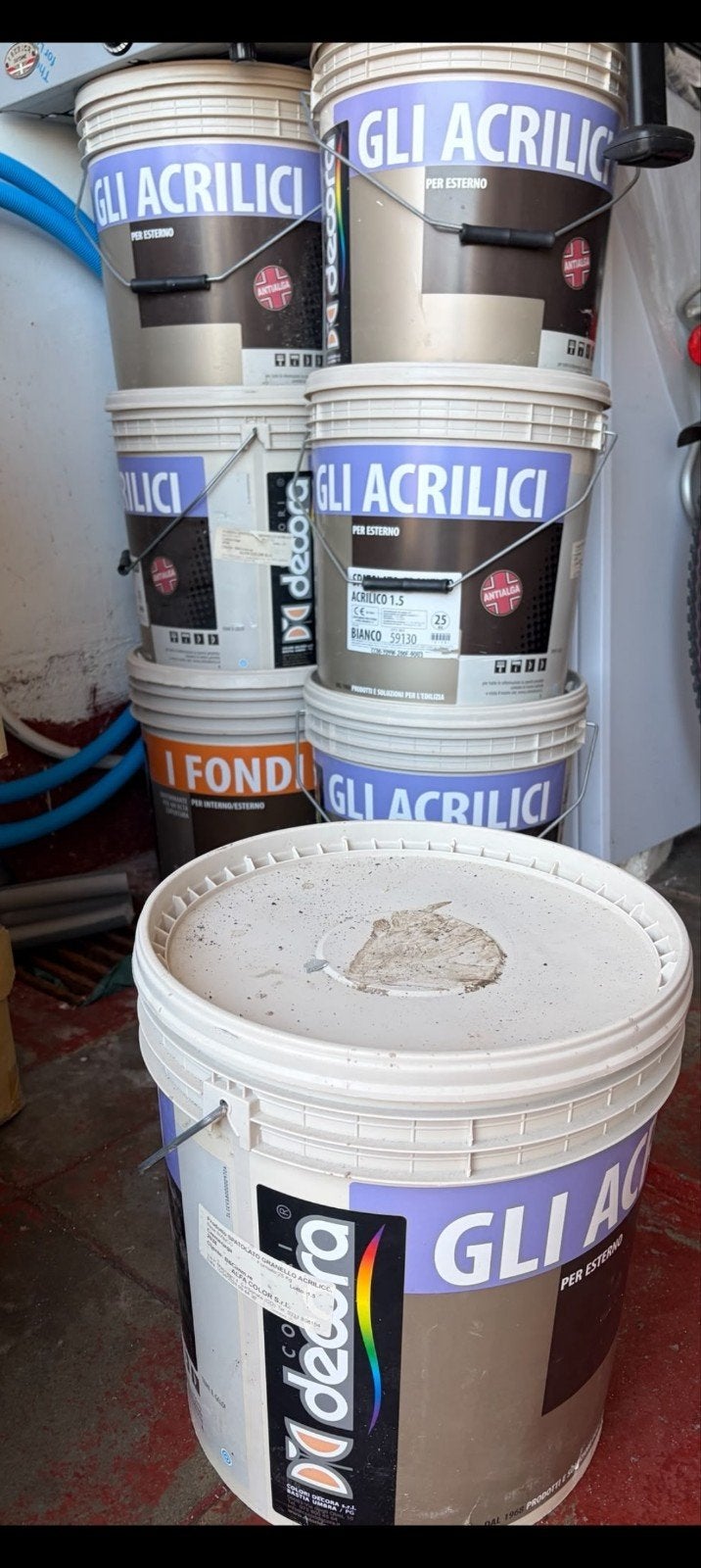 Enduit qualitatif en crépi/extérieur (blanc) 150L + apprêt, Bricolage & Construction, Peinture, Vernis & Laque, Blanc, Enlèvement