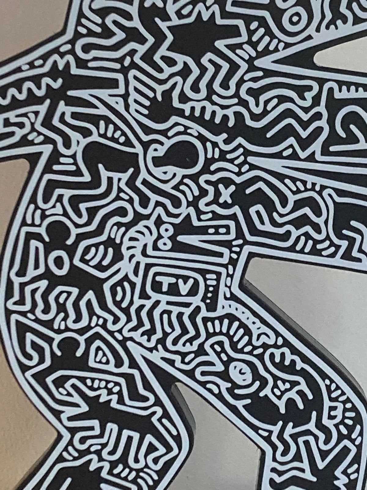 Keith Haring (After): sculptuur van acrylglas met COA, Ophalen of Verzenden