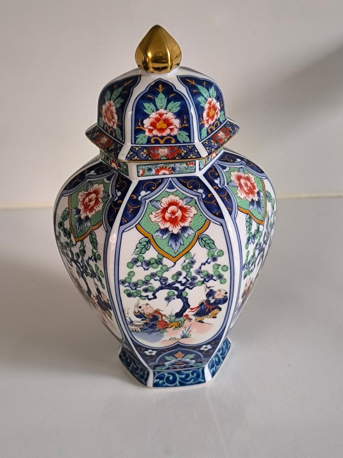 Vintage Japanse gemberpot/dekselpot, Antiek en Kunst, Ophalen of Verzenden