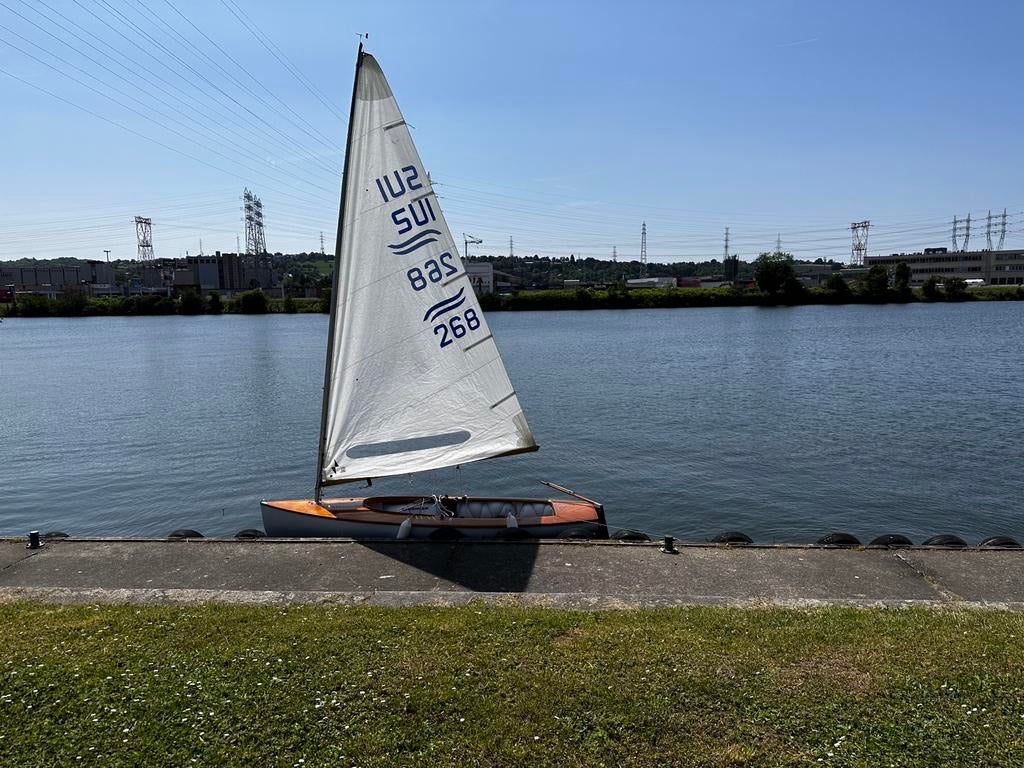 Dériveur Finn, Watersport en Boten, Ophalen, Gebruikt, 3 tot 6 meter, Minder dan 15 m²