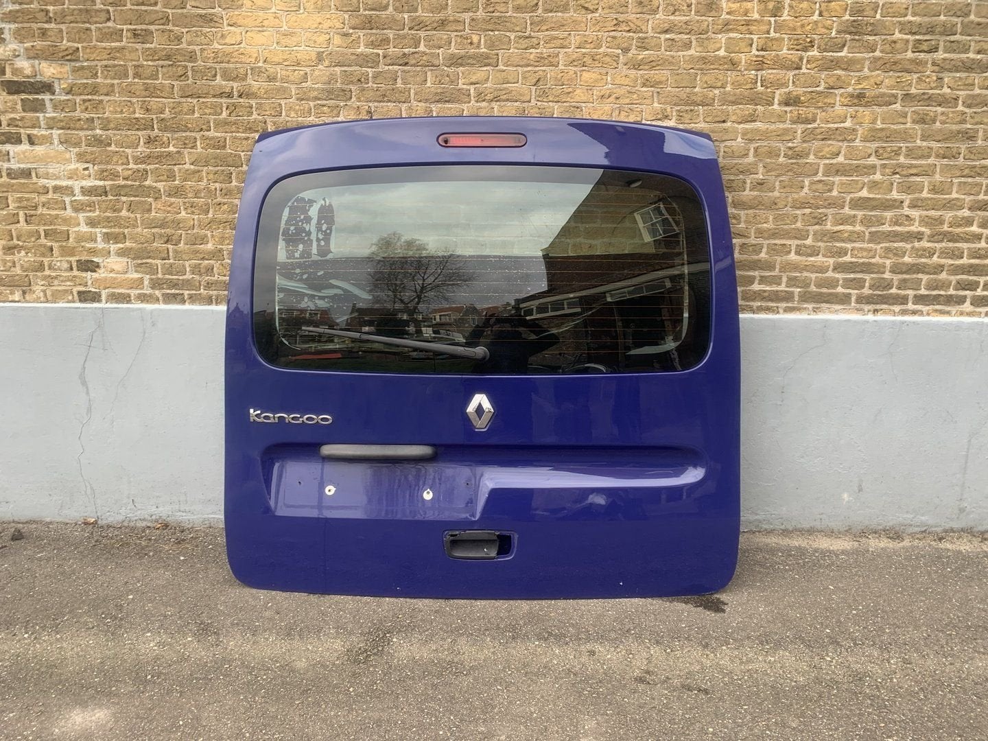 achterklep met raam renault kangoo 2008 tot 2020 blauw bus, Arrière, Renault, -, Haillon arrière