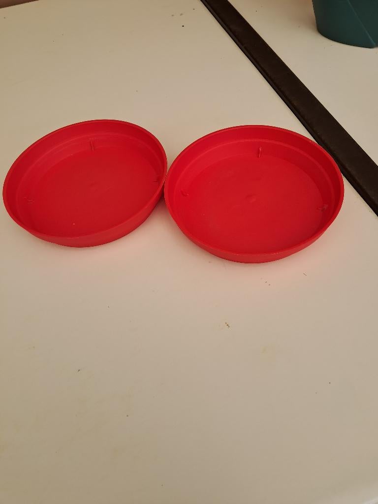 Bloempot schaaltjes, Tuin en Terras, Kunststof, Rond, Ophalen of Verzenden, Zo goed als nieuw