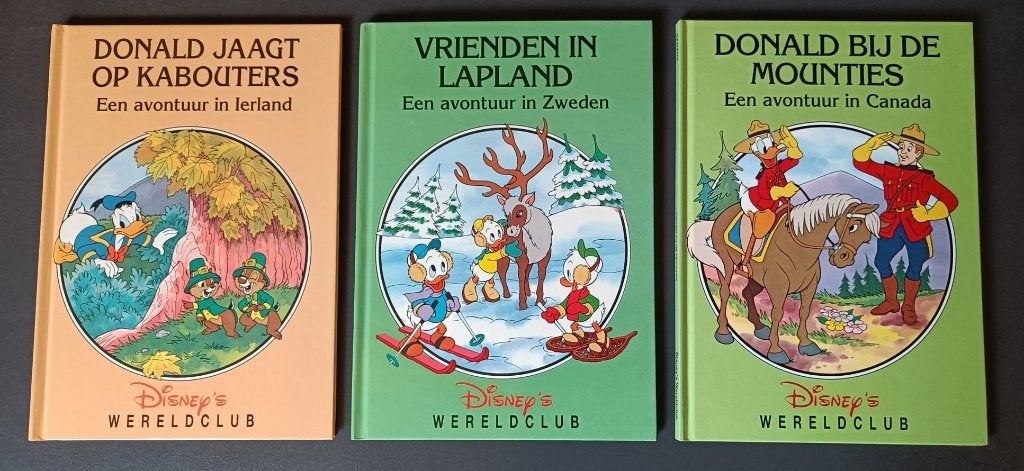 18 Disney's Wereldclub hardcover boeken uit de jaren 90, Enlèvement ou Envoi, Utilisé