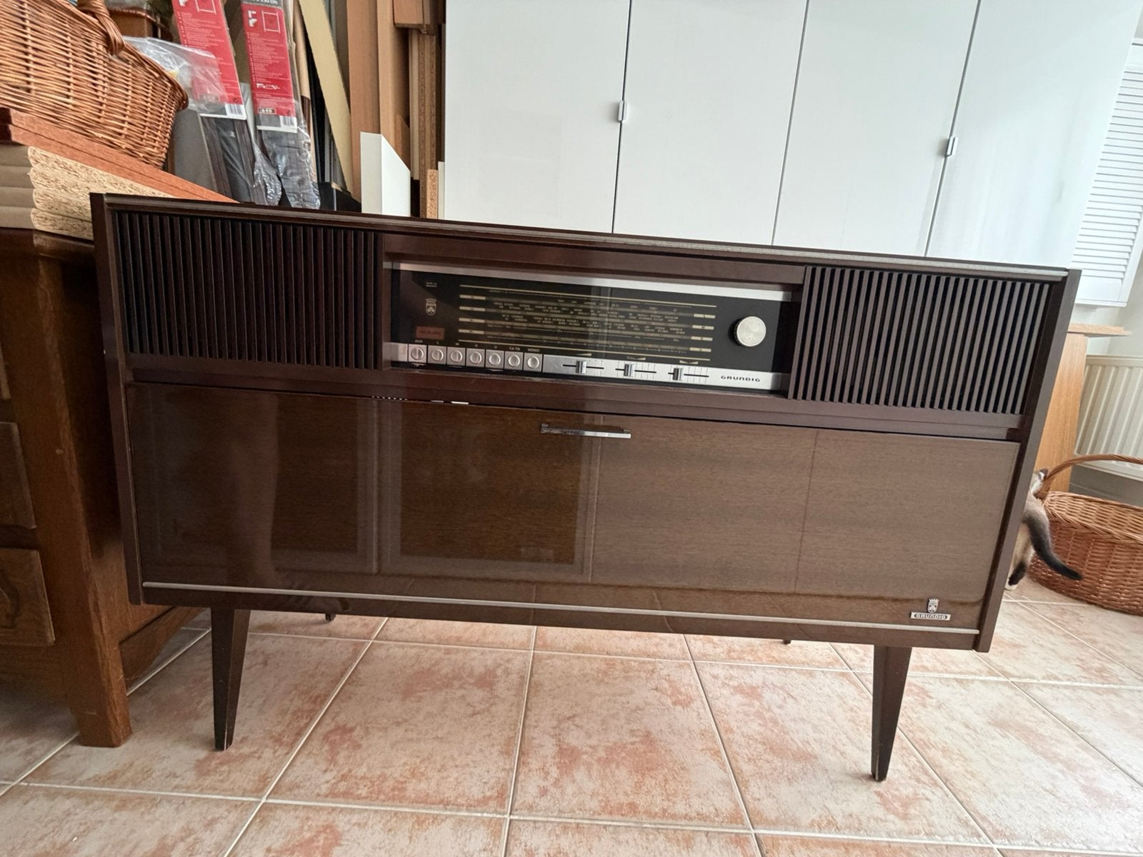 Meuble radio vintage Grundig, Ophalen