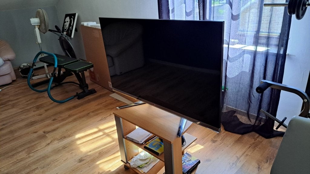 TV  LG Breedbeeld  55 Inch op voet, Audio, Tv en Foto, Televisies, Ophalen, Zo goed als nieuw, 100 cm of meer, LG