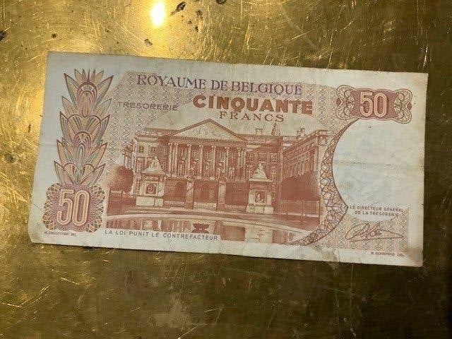 BANKBRIEFJE BILJET 50 BELGISCHE FRANK 16 05 66, Ophalen of Verzenden, Los biljet