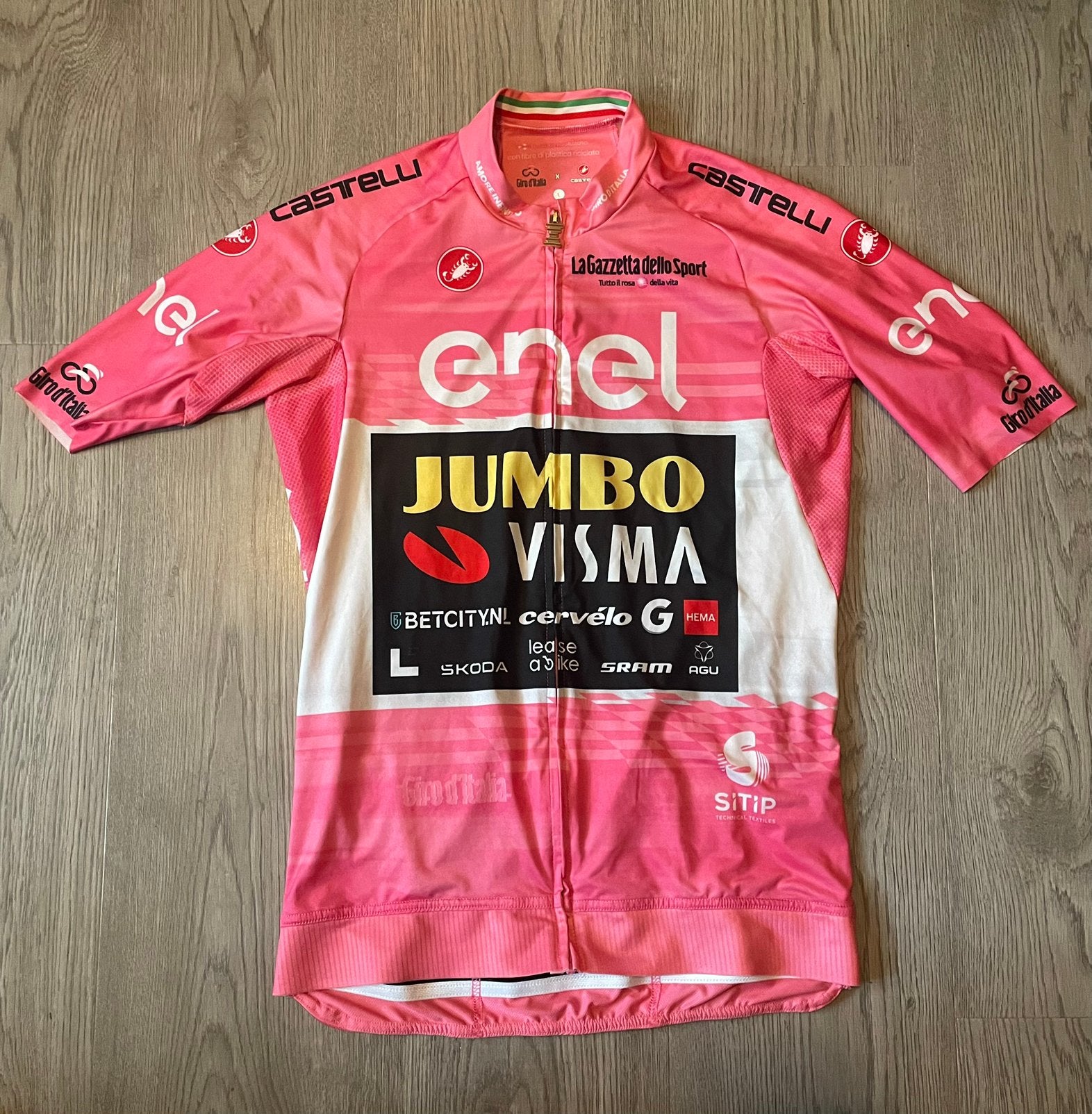 Roze wielertrui giro primoz roglic jumbo visma 2023, Ophalen of Verzenden, L