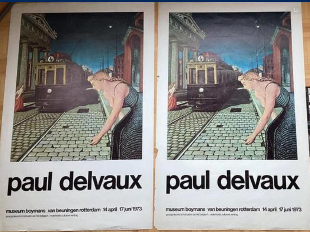 PAUL DELVAUX - 2 affiches en catalogus jaar 1973, Ophalen of Verzenden