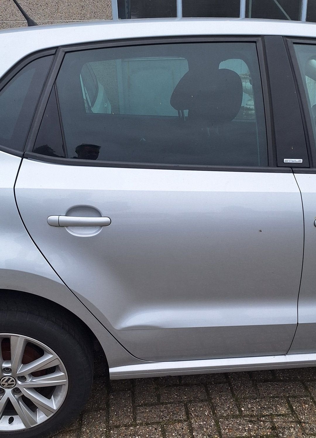Deur Portier VW Polo 6R 6C rechts achter compleet kleur LA7W, Volkswagen, -, Utilisé, Porte