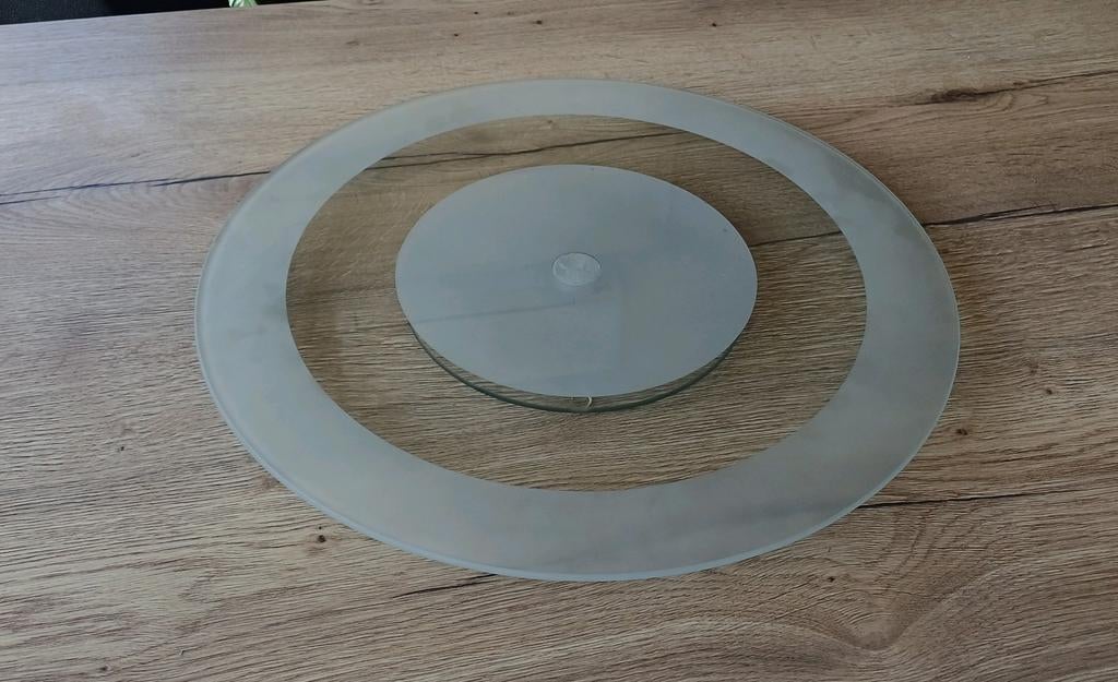 Draaiplateau glas 45 cm, Huis en Inrichting, Ophalen