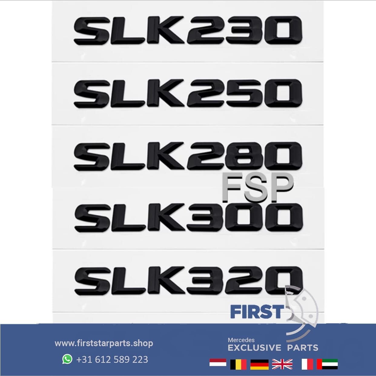 SLK LOGO KOFFERBAK EMBLEEM ACHTERKLEP BADGE Mercedes SLK200, Gebruikt, -, Ophalen of Verzenden, Achter