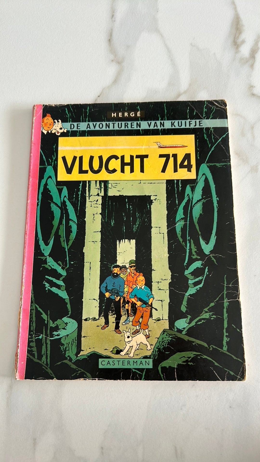 Kuifje hergé Vlucht 714 eerste druk 1968, Ophalen of Verzenden, Gelezen