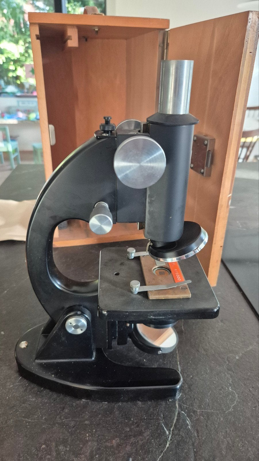antieke/vintage microscoop OIP Gand jaren '50, Audio, Tv en Foto, Ophalen