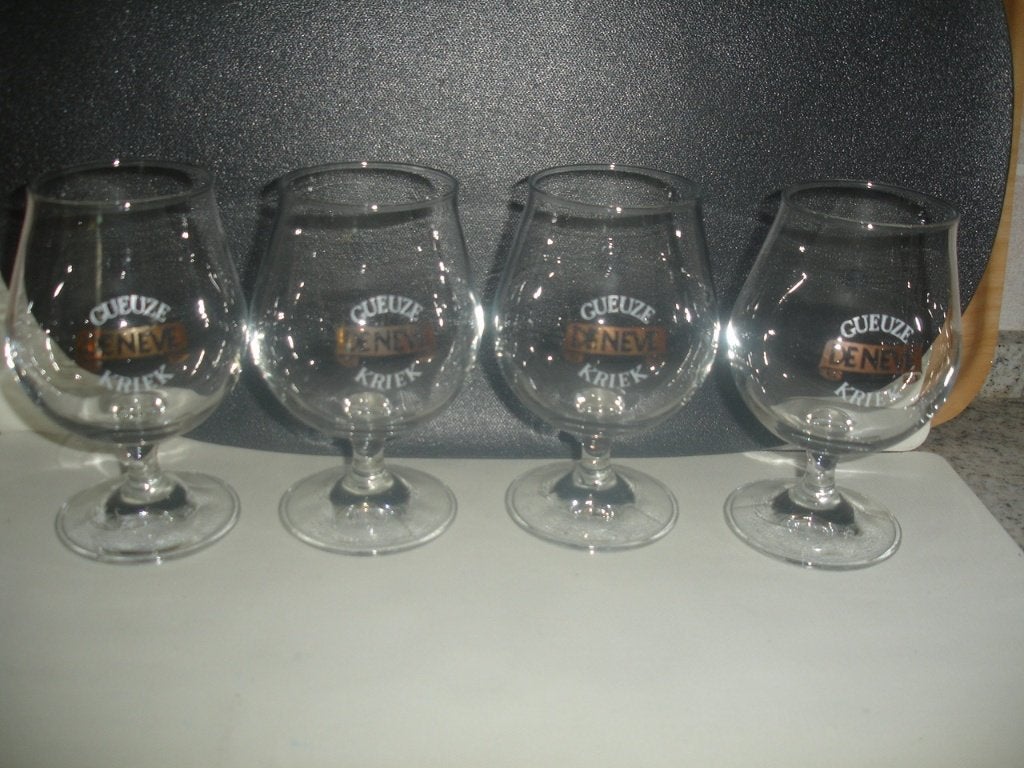 Bierglas De Neve, Gueuze, Kriek, brouwerij De Neve, Ophalen of Verzenden, Zo goed als nieuw, Glas of Glazen, Overige merken