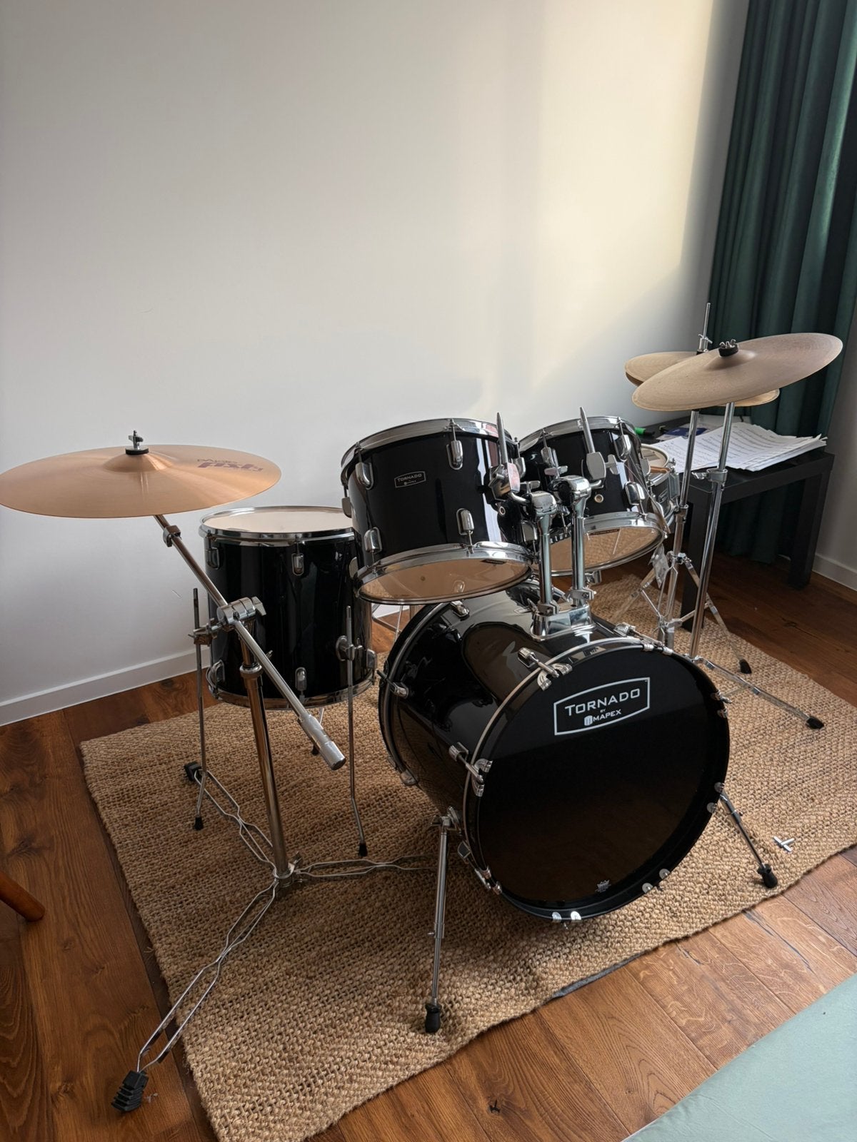 Mapex Tornado drumset (+optioneel Paiste PST5 20 light ride), Muziek en Instrumenten, Ophalen, Zo goed als nieuw, Overige merken