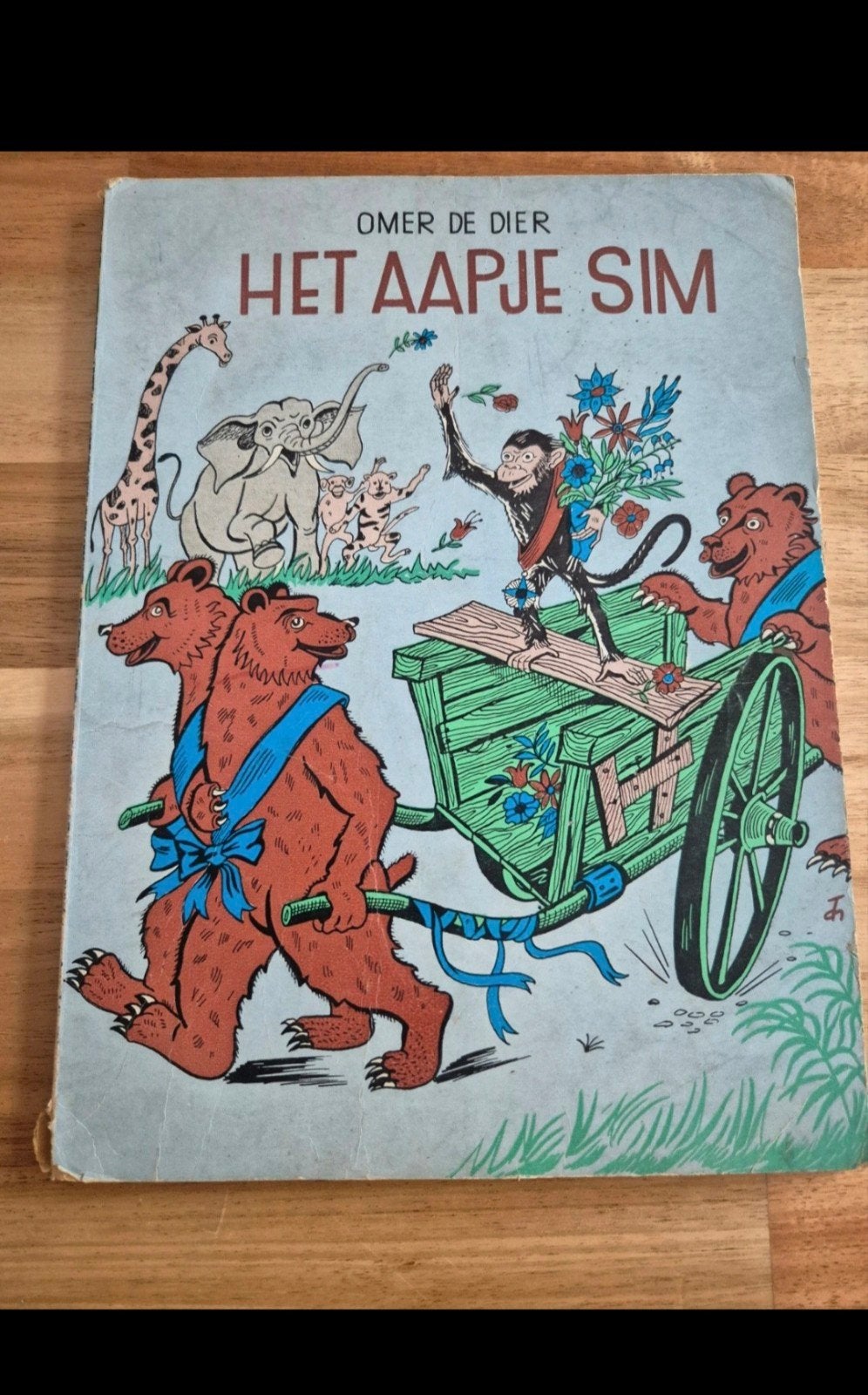 het aapje sim 1961 van omer dier, Ophalen of Verzenden, Gelezen, Omer dier