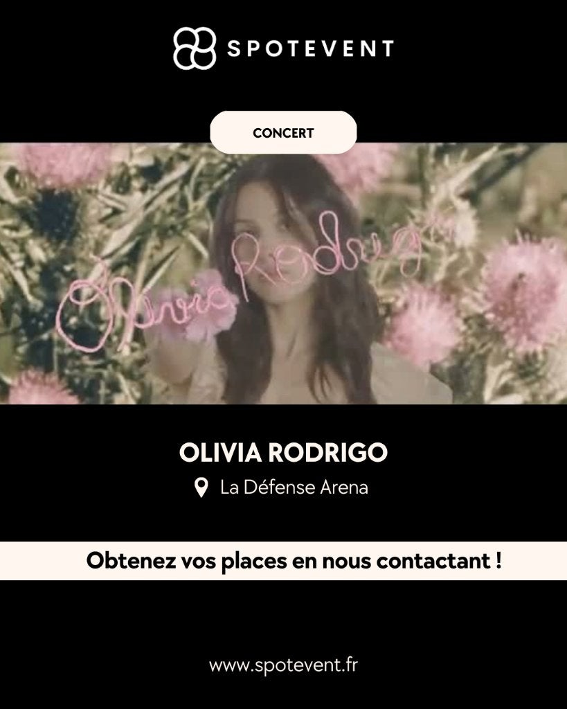 Olivia Rodrigo - Places / Tickets