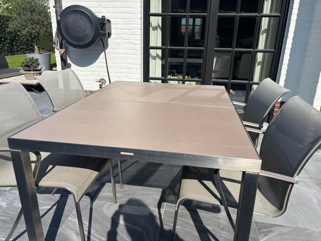 Tafel Royal Botania grijs/beige, Ophalen, Zo goed als nieuw