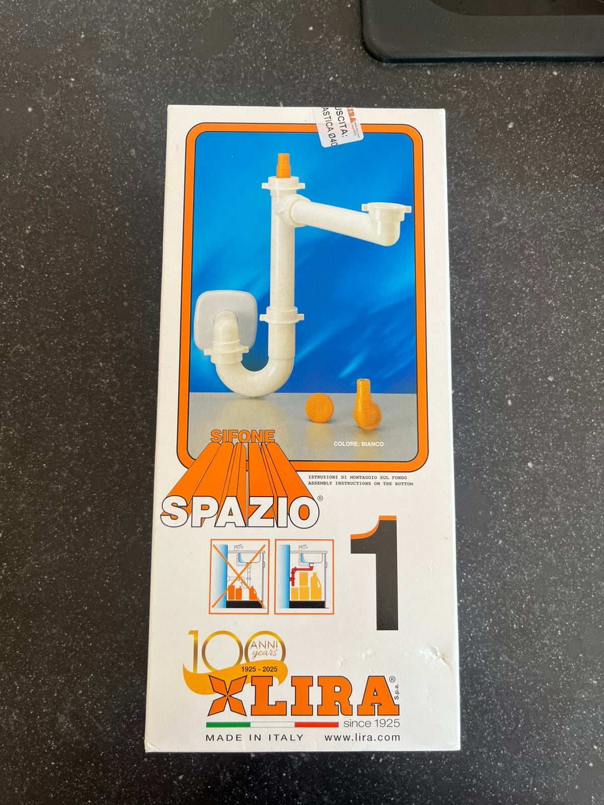 Sifon sparzio 1, Ophalen, Nieuw, Wastafel
