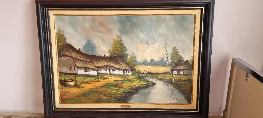 Schilderij Quidousse - 3 stuks, Antiek en Kunst, Ophalen