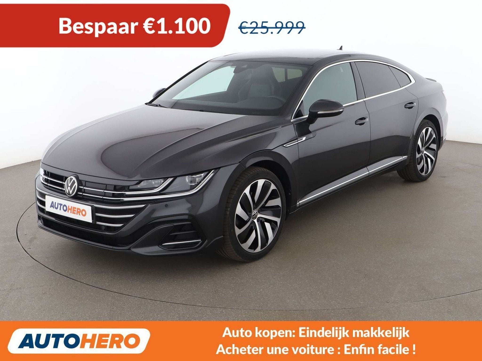 Volkswagen Arteon 1.4 eHybrid R-Line (automatique), Autos, Volkswagen, Euro 6, Noir, Automatique, Phares entièrement LED