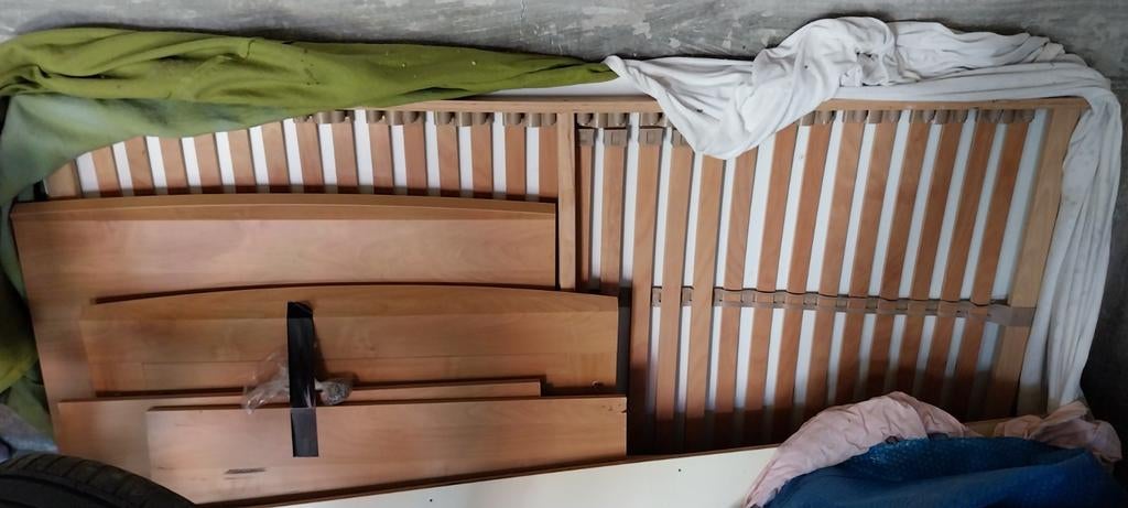 1 persoonsbed met 2de bedruimte / opberglade onder., Huis en Inrichting, Slaapkamer | Matrassen en Bedbodems, Ophalen, Gebruikt