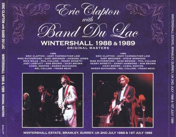 4 cd's - Eric Clapton - Live Wintershall 1988, Import, Ophalen of Verzenden, Live-album, Classic Rock