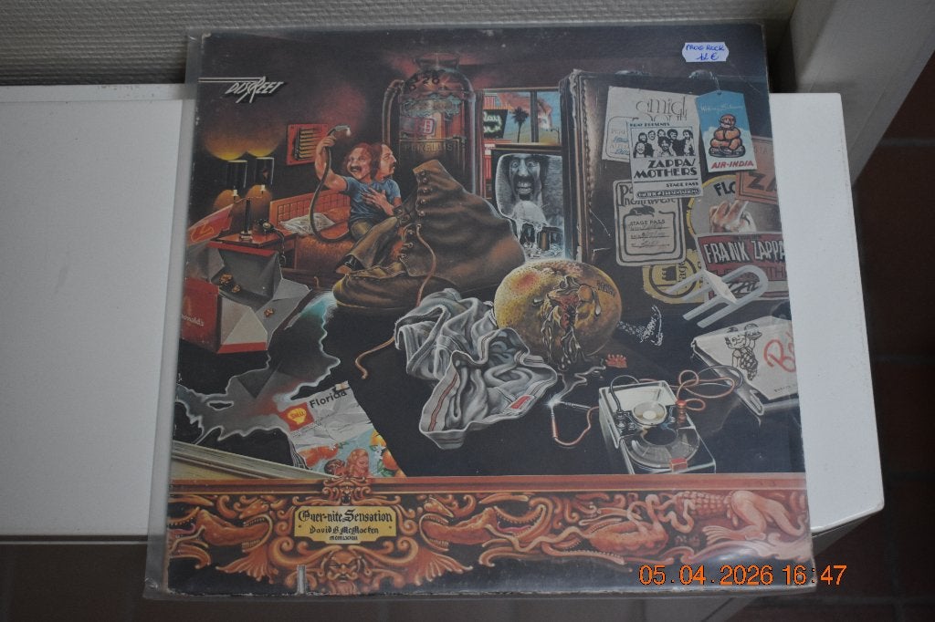 LP : Discreet - Over Nite Sensation - The Mothers, CD & DVD, Vinyles | Rock, LP, Enlèvement ou Envoi, Rock progressif, Utilisé