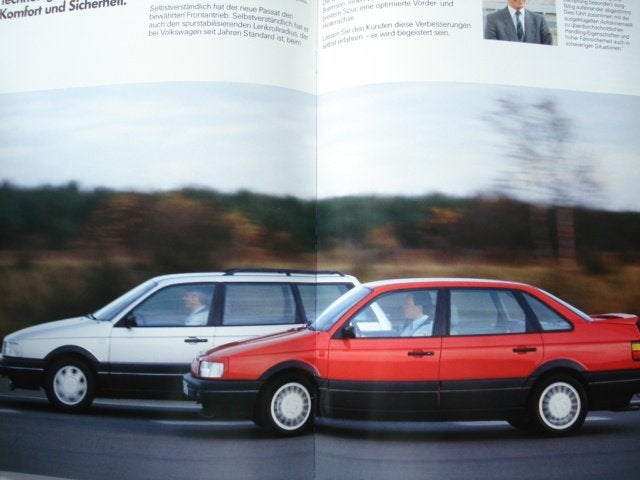 Volkswagen Passat Produkt Information 1988 Brochure Catalogu, Envoi, Utilisé, Volkswagen