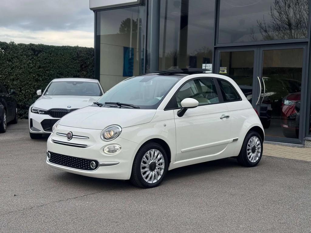 Fiat 500 / 3D / OPEN DAK / CARPLAY / NAVI / AC / PARK SENS, 4 zetels, Gebruikt, Wit, Bedrijf