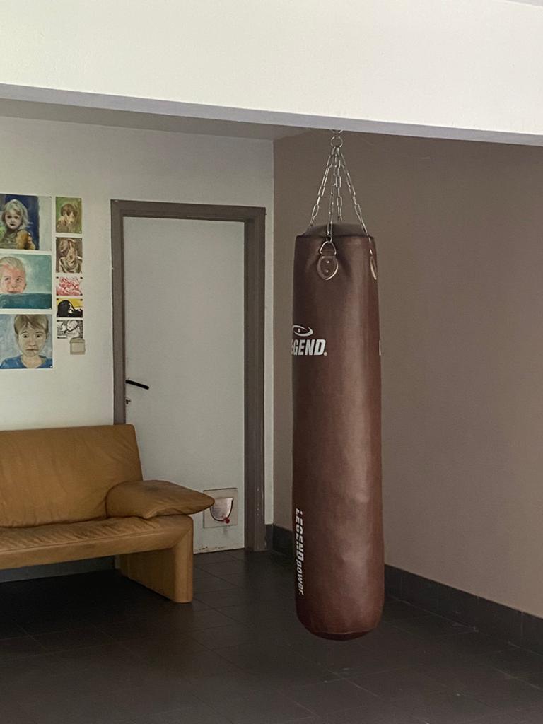 Bokszak Legend Bruin Vintage/ 150 cm/ 40kg/muurbeugel, Sport en Fitness, Ophalen, Zo goed als nieuw, Bokszak