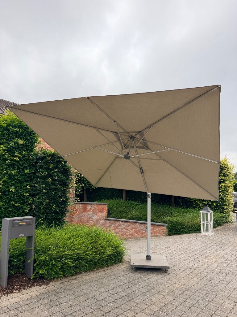 Parasol, Jardin & Terrasse, Parasols, 3 à 4 mètres, Étanche, Comme neuf, Enlèvement