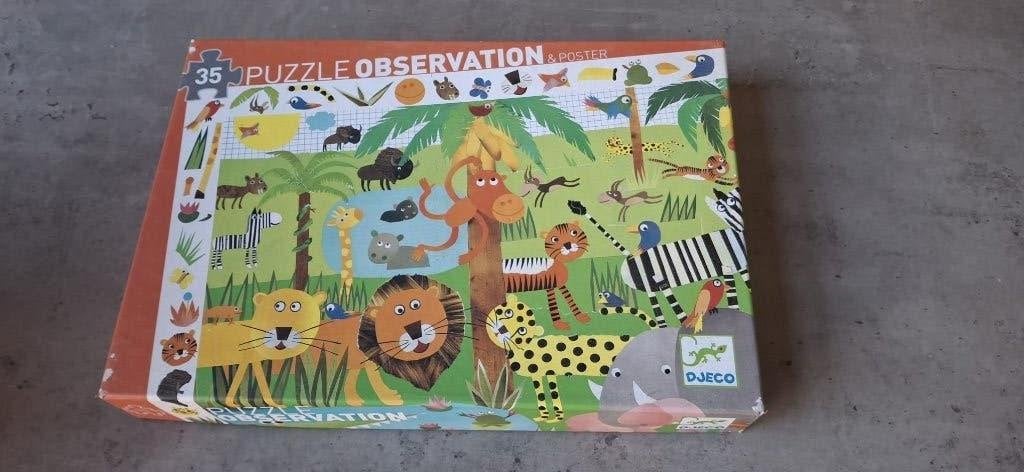 Puzzel Djeco, Ophalen, 10 tot 50 stukjes, Gebruikt, 2 tot 4 jaar