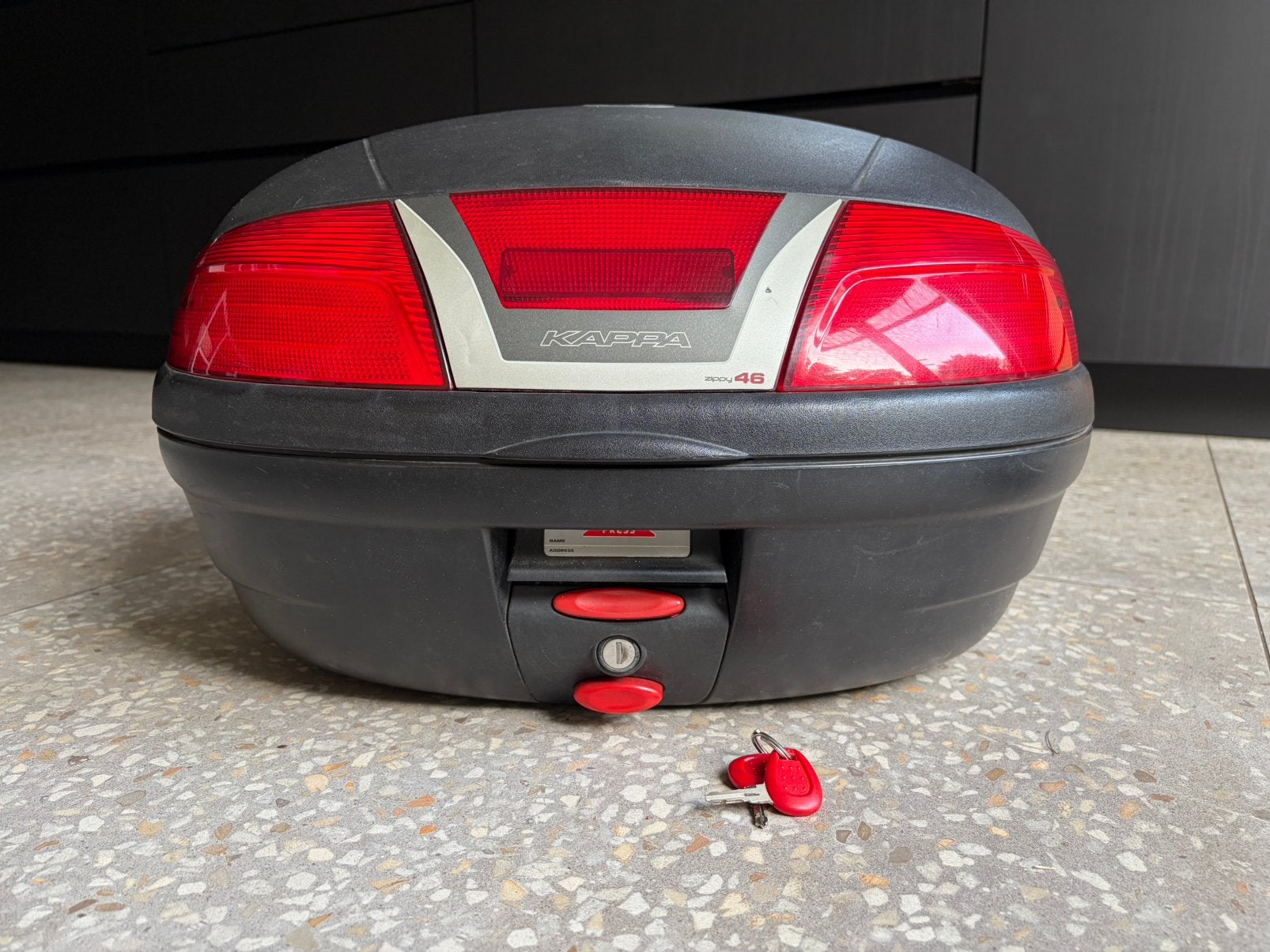 Top case Kappa 46 litres, Motoren, Ophalen, Gebruikt