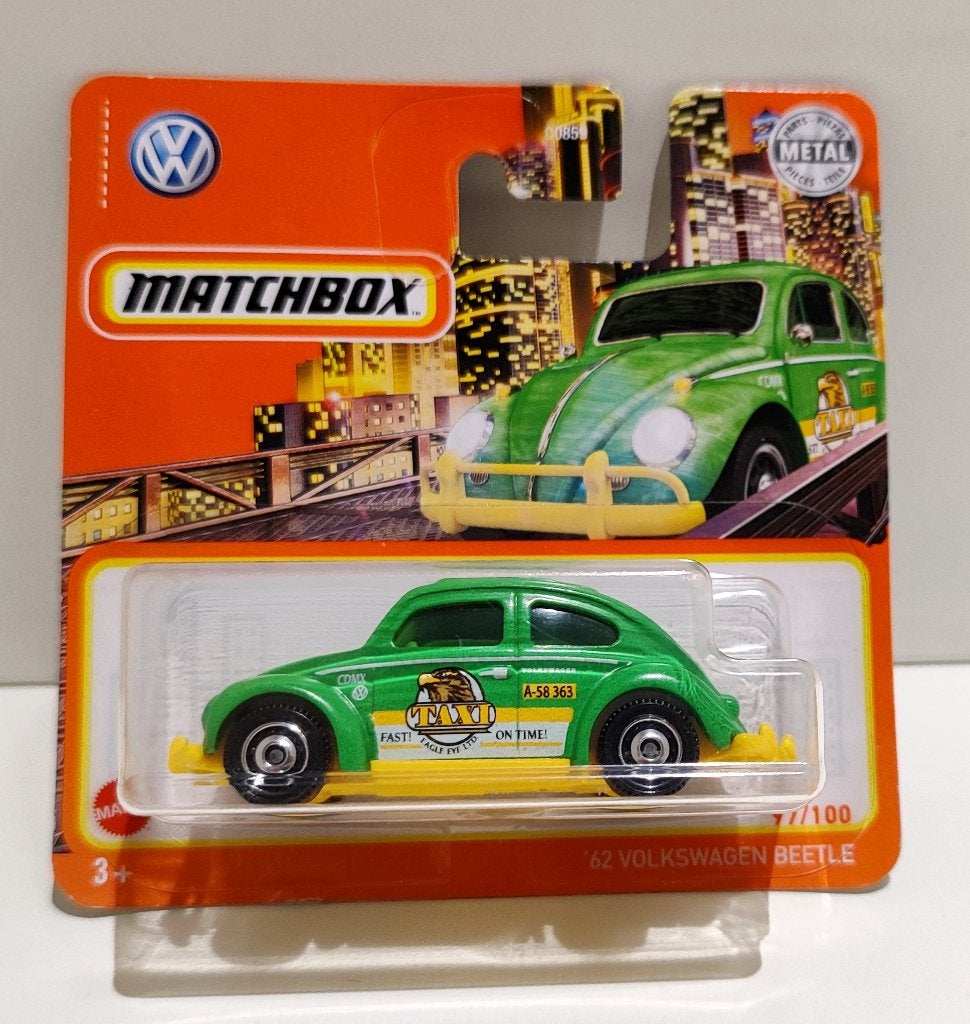 Matchbox ‘62 Volkswagen Beetle Kever Taxi (2020) Zeldzaam!, Enlèvement ou Envoi