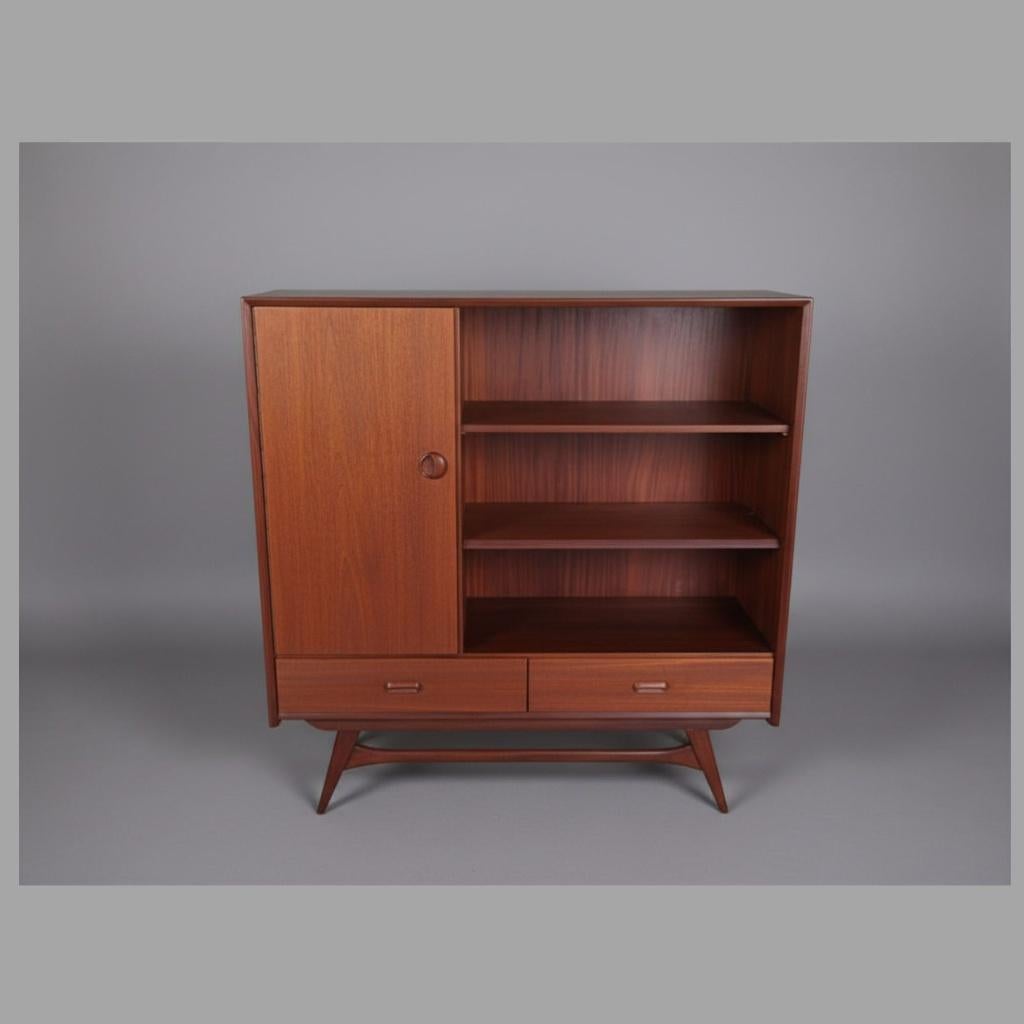 Louis van Teeffelen highboard, Huis en Inrichting, Kasten | Wandmeubels, Ophalen, Met deur(en), Geen, Teakhout