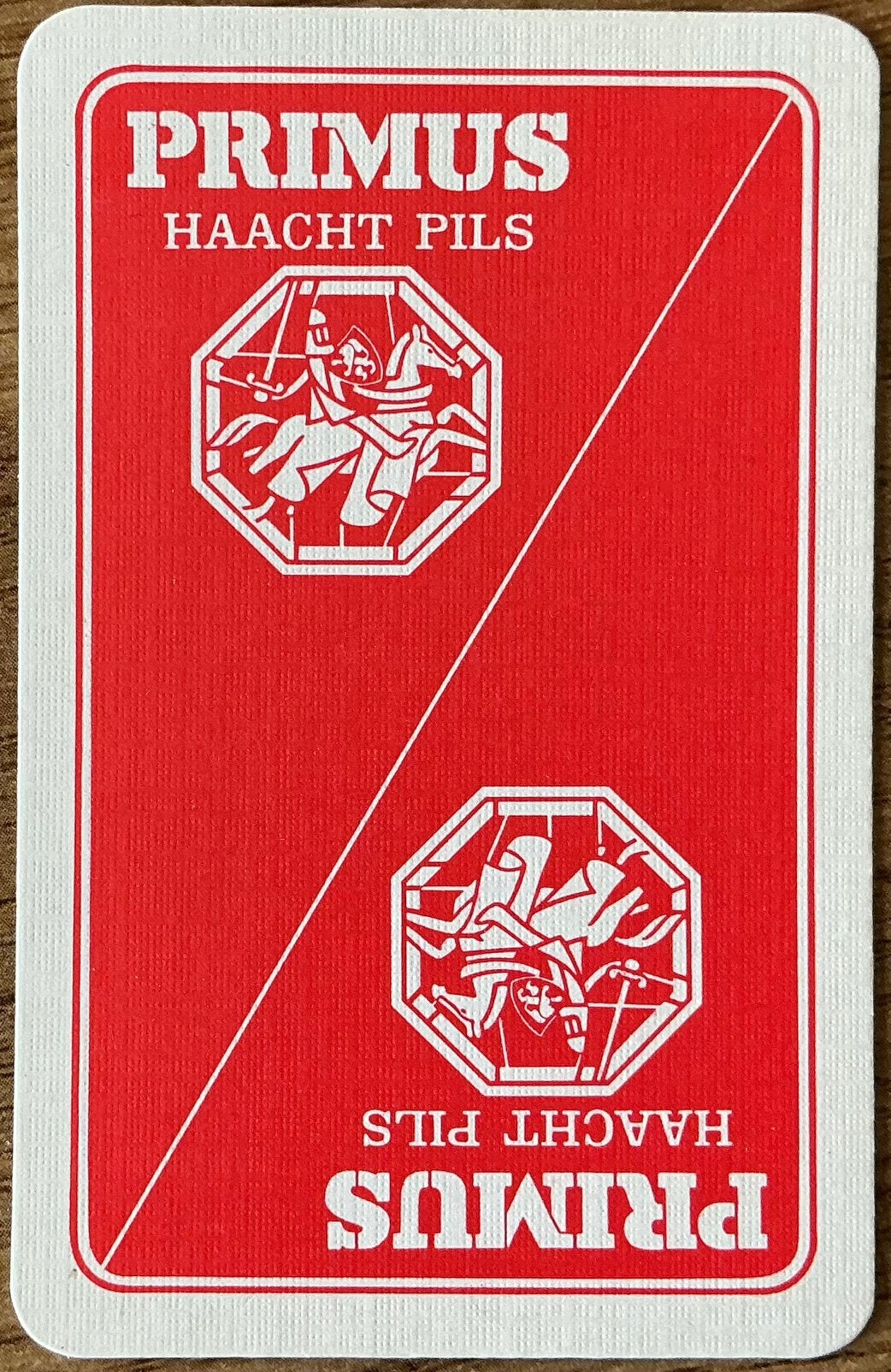 Carte à jouer PRIMUS/HAACHT PILS, Enlèvement ou Envoi, Comme neuf, Carte(s) à jouer