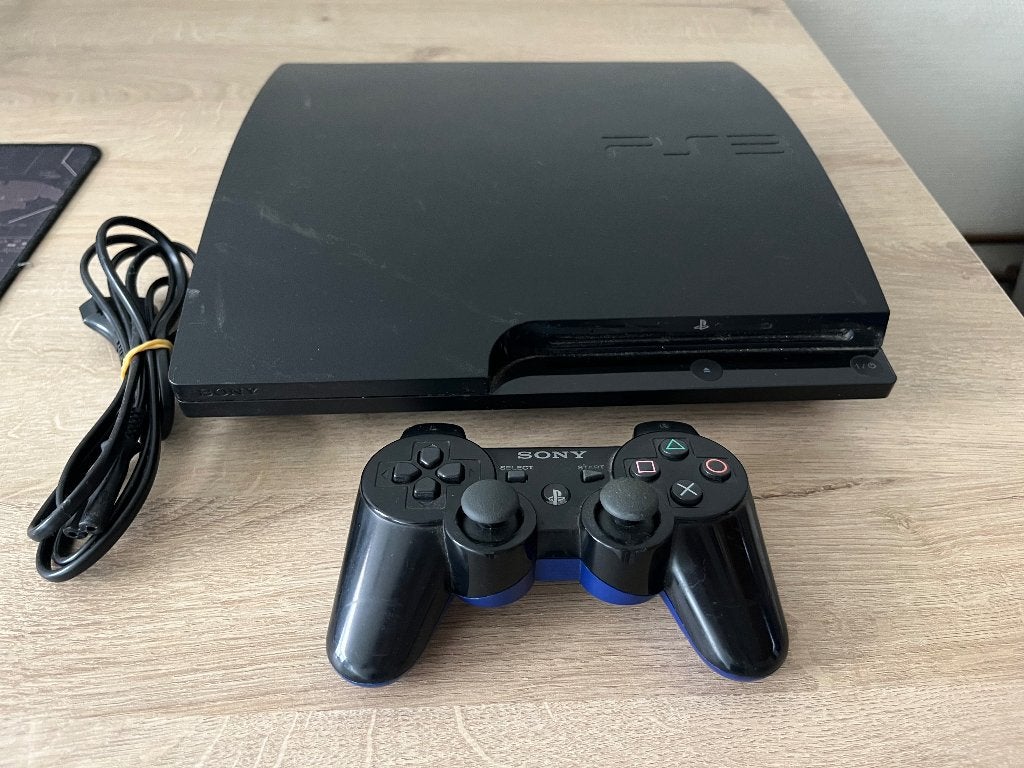 Playstation 3 slim met controller, Games en Spelcomputers, Ophalen, Gebruikt, 160 GB, Met 1 controller