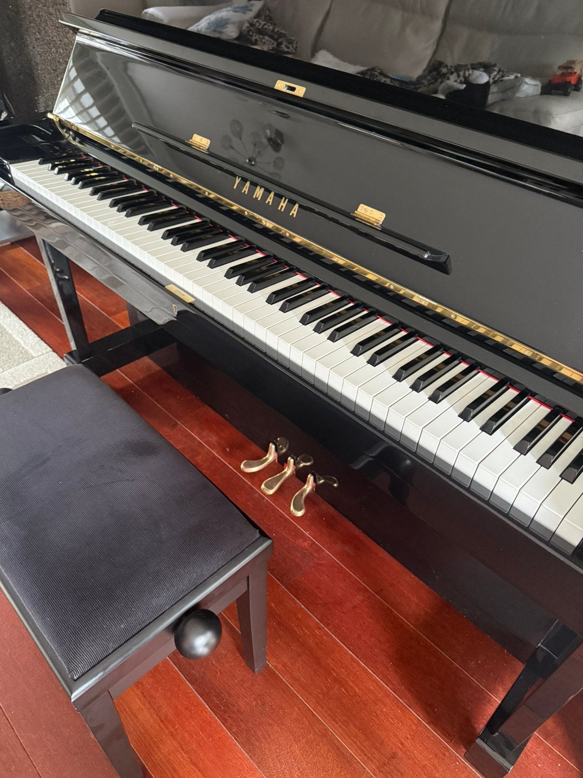 Piano Yamaha U1 noir, Musique & Instruments, Pianos, Enlèvement, Comme neuf, Noir, Piano