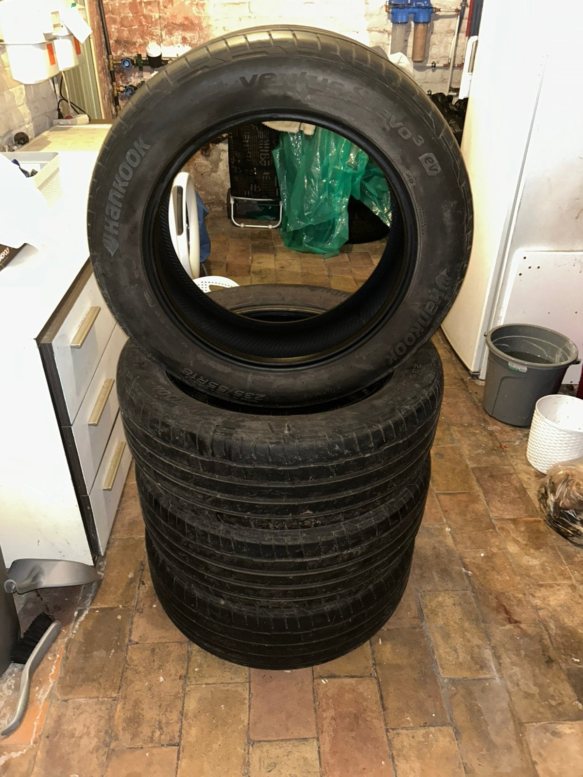 Lot de 4 pneus Hankook Ventus S1 evo, Enlèvement ou Envoi, Pneus été, Véhicule utilitaire, Pneu(s)