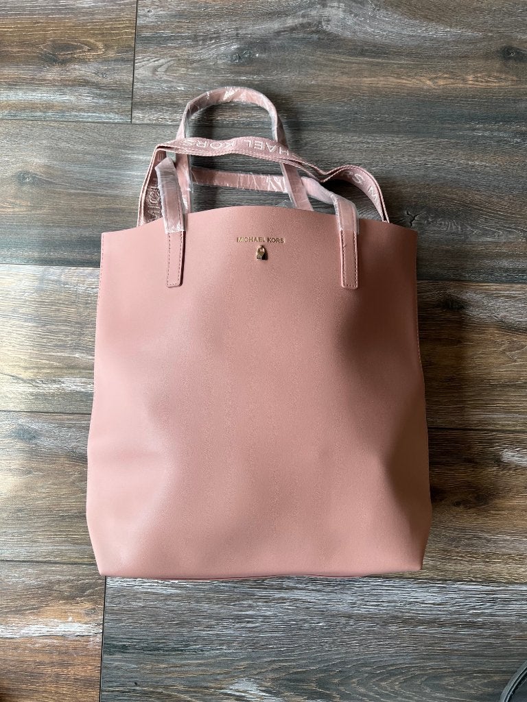 Michael Kors grote stoffige roze draagtas met schouderriem, Verzenden, Nieuw, Roze, Overige typen