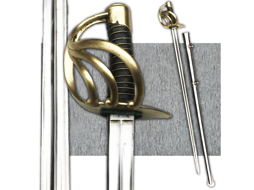 🚨RARE SABRE DE TYPE CUIRASSIER FRANCAIS EMPIRE KLINGENTHAL, Collections, Envoi, Marine