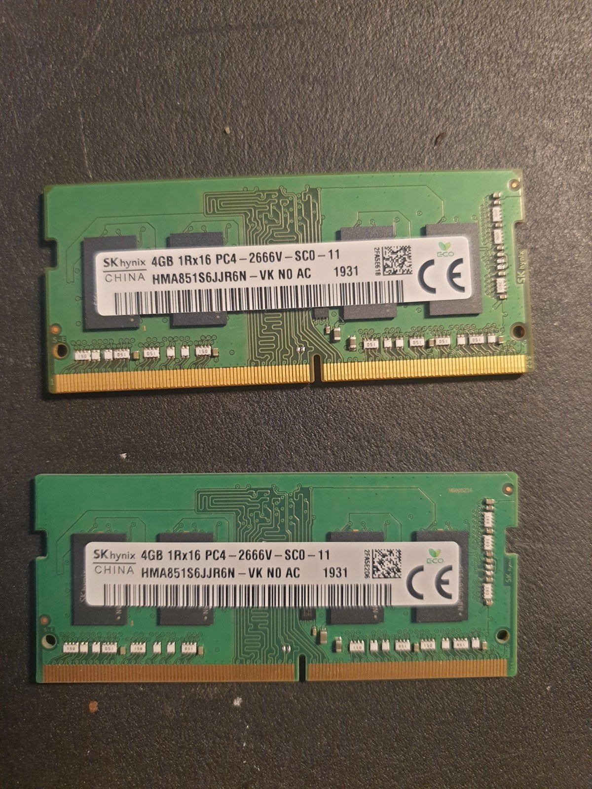 8gb (2x4gb) ddr4 laptop ram, Informatique & Logiciels, Mémoire RAM, DDR4, Enlèvement, Utilisé, Laptop