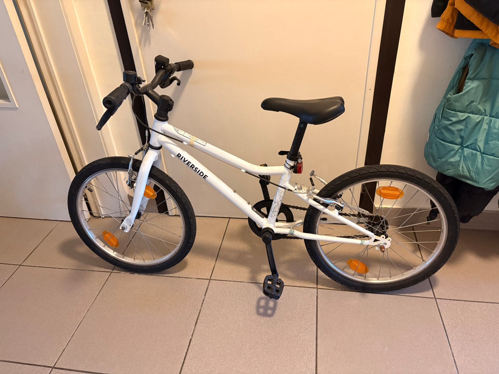 Jongens fiets Riverside 20 inch, Frein sur jante, Utilisé, Frein à main, 20 pouces