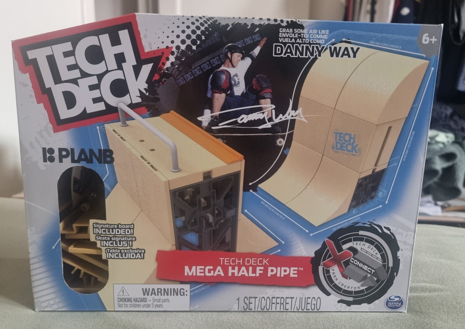 Tech Deck mega half pipe, Ophalen
