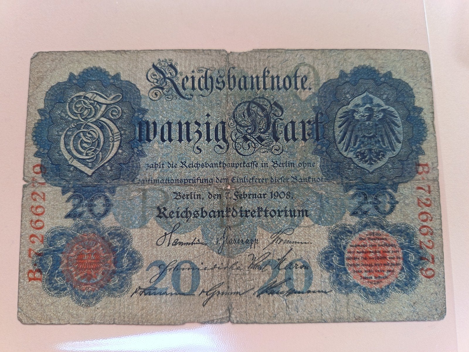 ancien billet, Enlèvement ou Envoi