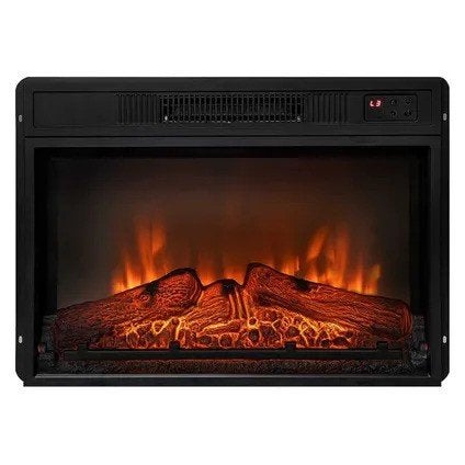 Cheminée électrique 2000W en verre trempé noir, Enlèvement ou Envoi, Autres types, 30 à 80 cm, 60 à 150 cm